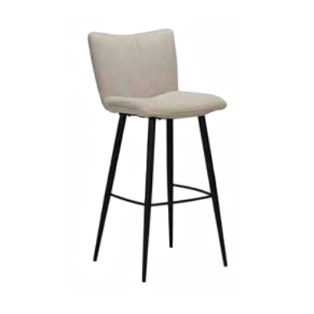 Bar Stool Fabric with Metal Black Powder Coating Legs HTB0028 | HOMETREE