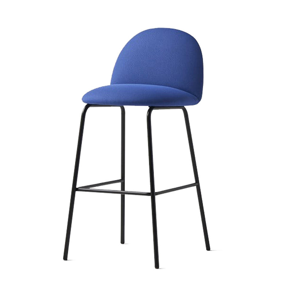 Bar Stool Fabric with Metal Black Powder Coating Legs HTB0007 | HOMETREE