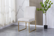 Gold Chromed Dining Chair HTC813 (2 Chairs)| Fondhouse