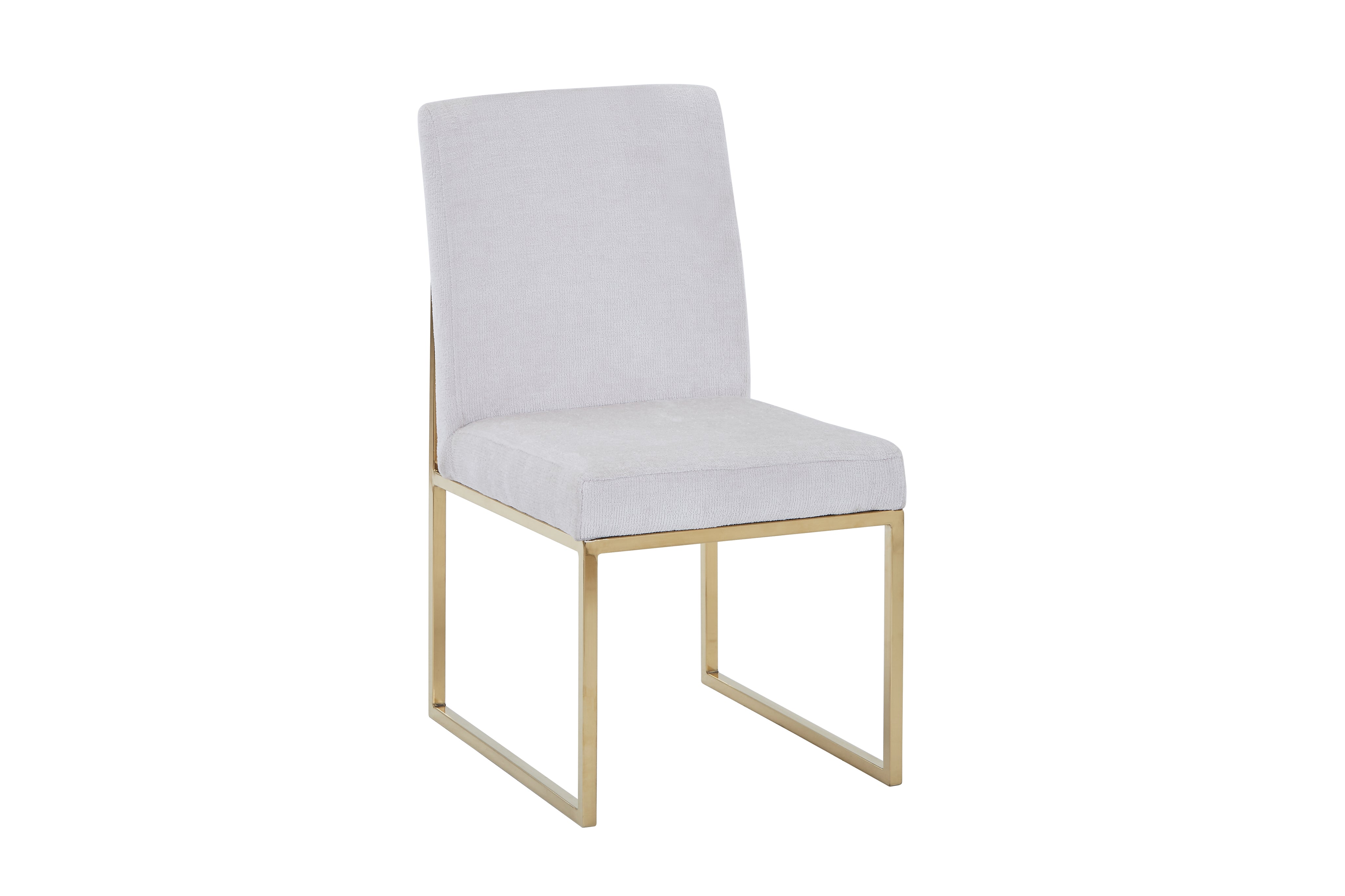 Gold Chromed Dining Chair HTC813 (2 Chairs)| Fondhouse