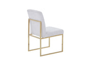 Gold Chromed Dining Chair HTC813 (2 Chairs)| Fondhouse