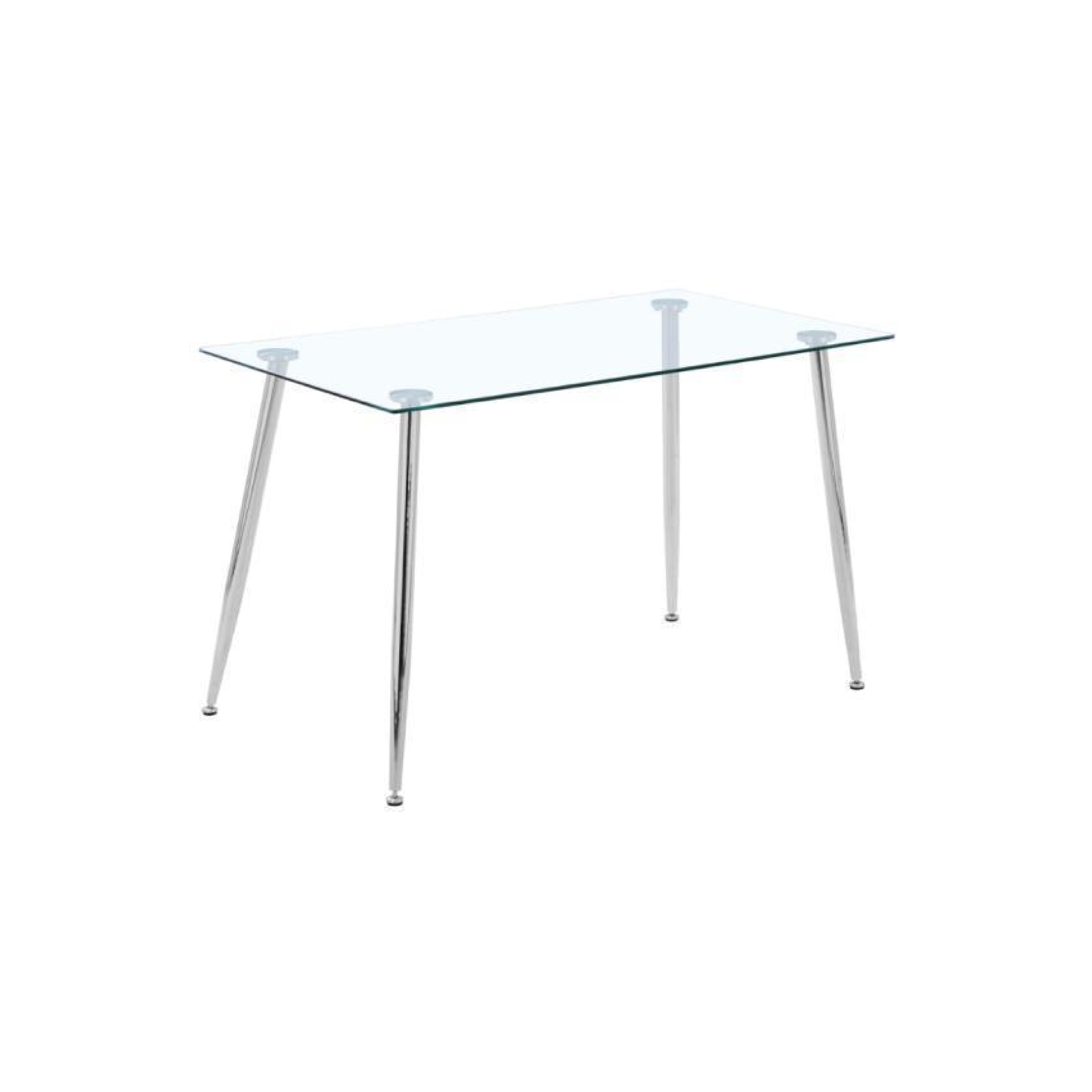 Dining Table Large Rectangular Glass LKD036DTAWS | FONDHOUSE