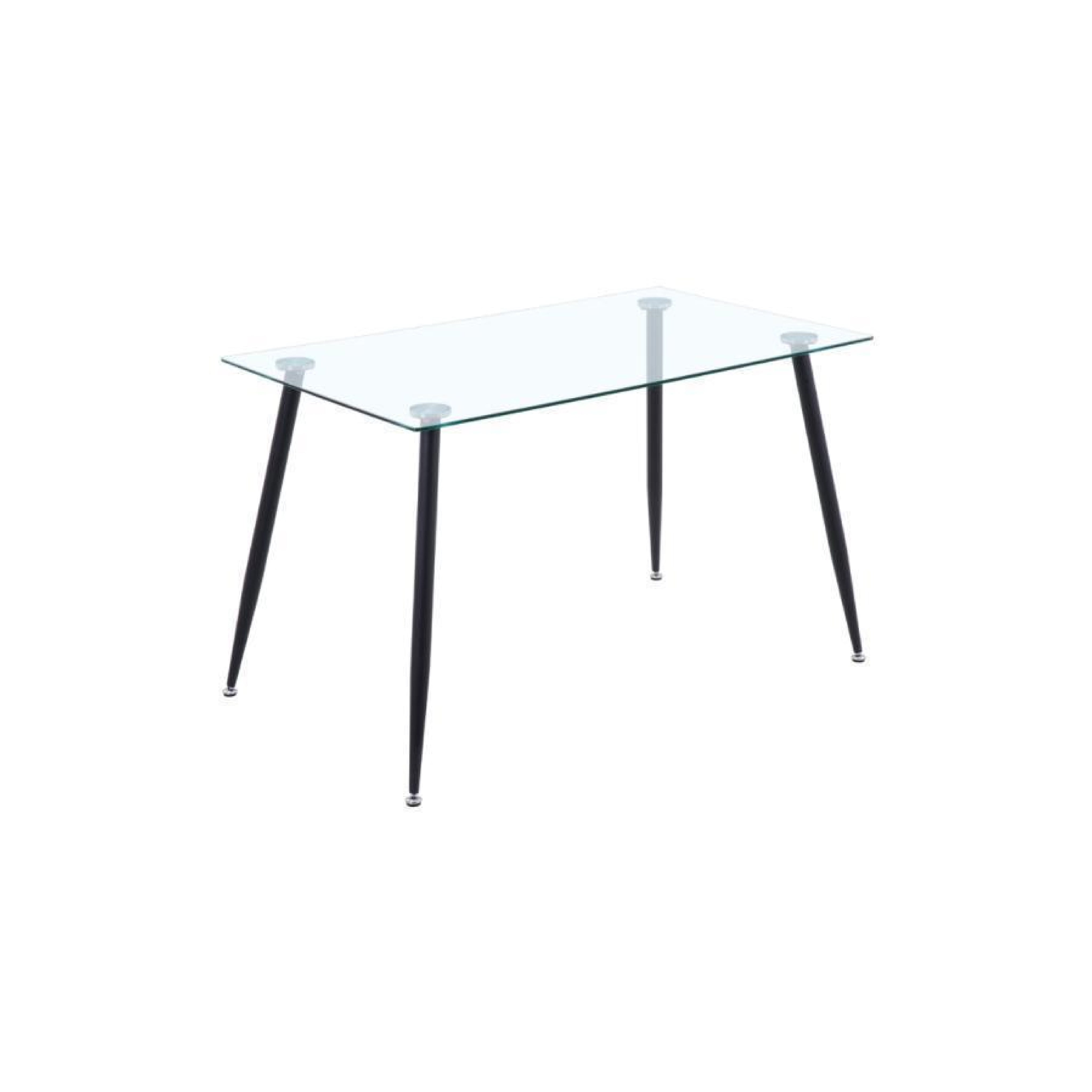 Dining Table Large Rectangular Glass LKD036DTAWS | FONDHOUSE