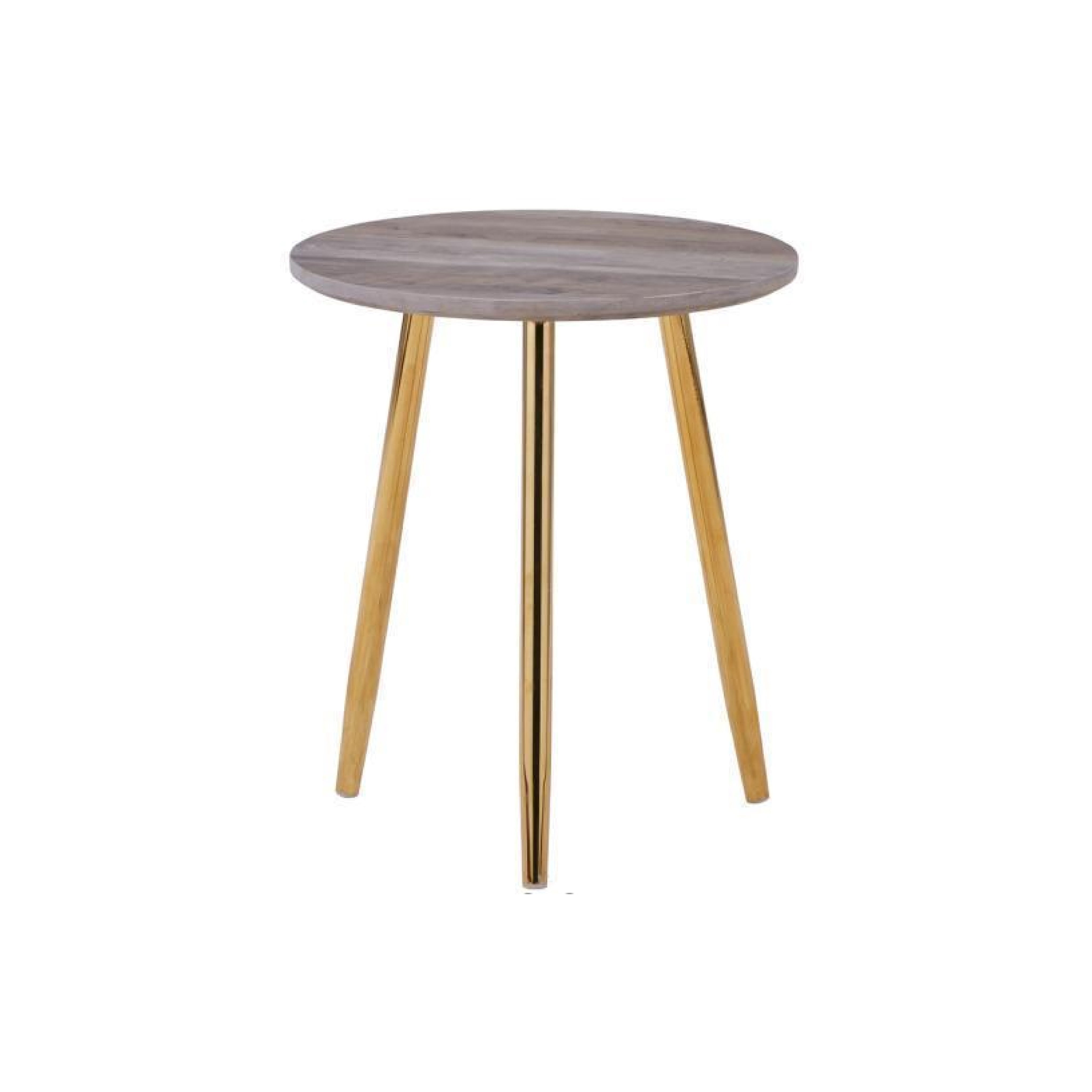 Side Table Wooden Round LKL065STAWS | FONDHOUSE