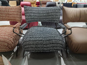 Armchair Grey Linen LKX006ACSY | LEUKHOME