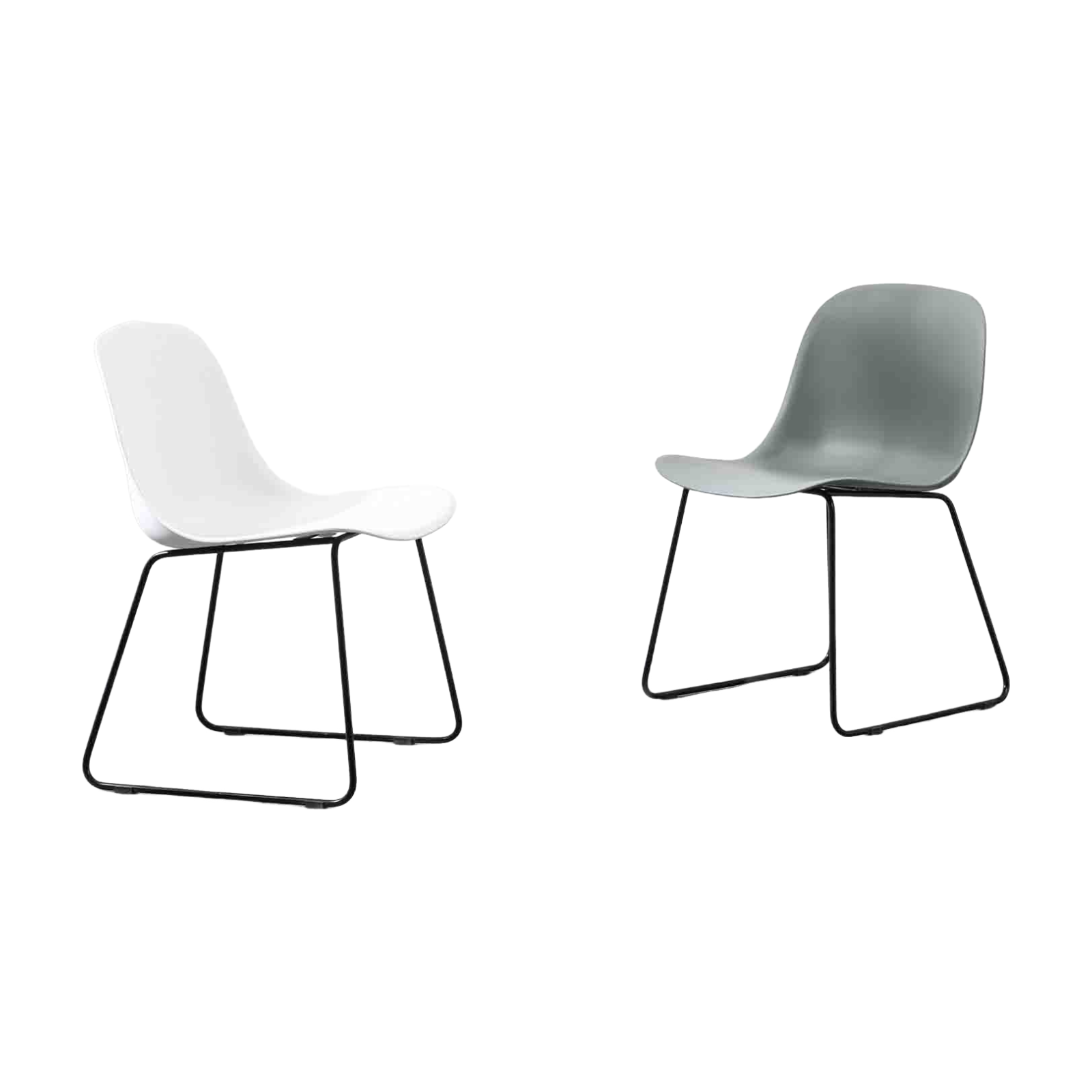Plastic Chair PP (2 Chairs) LKD8627APCBD | LEUKHOME