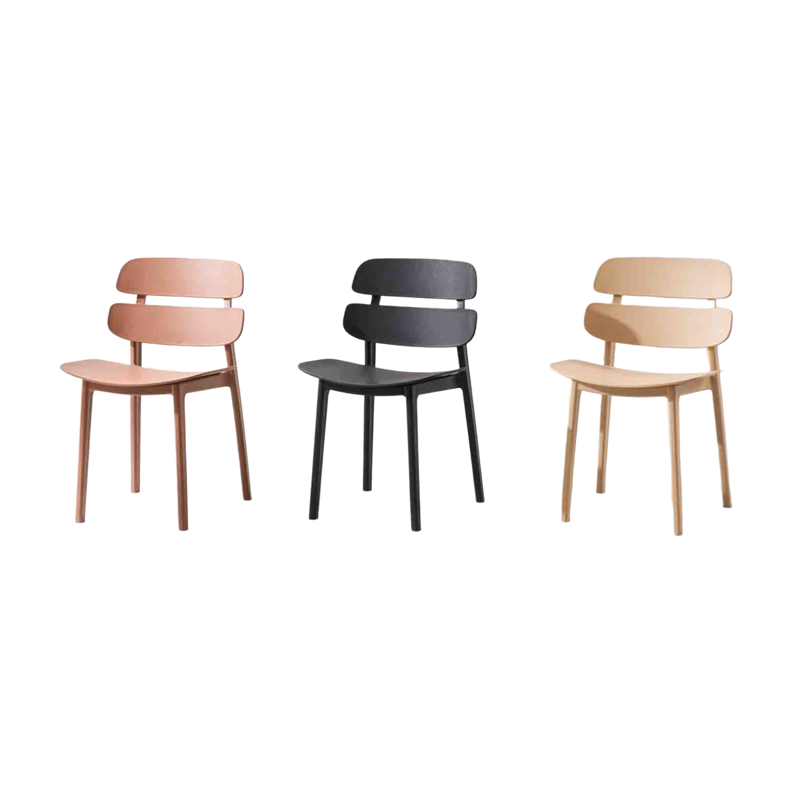 Plastic Chair PP (2 Chairs) LKDD031PCBD | LEUKHOME