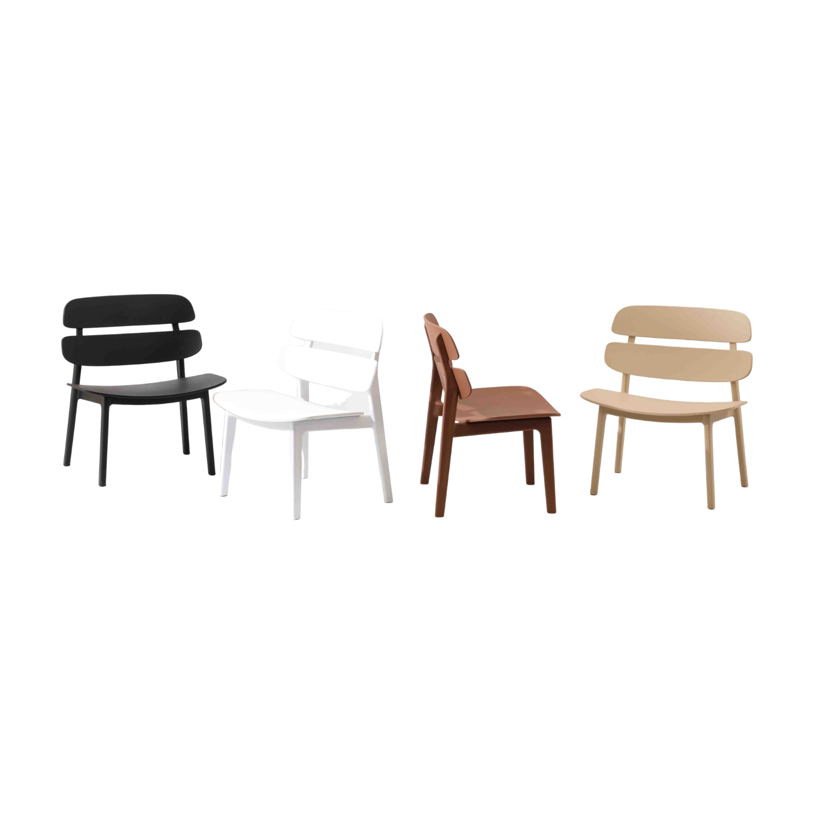Plastic Chair PP (4 Chairs) LKDD031XPCBD | LEUKHOME