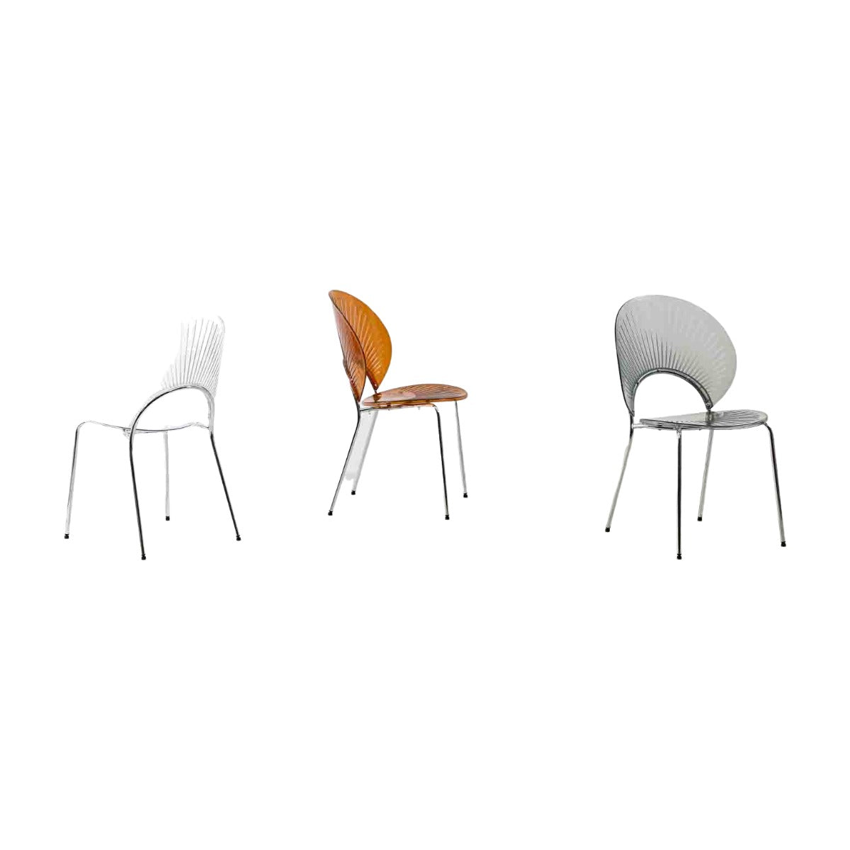 كرسي بلاستيكي PET (4 كراسي) LKD8636PCBD | LEUKHOME