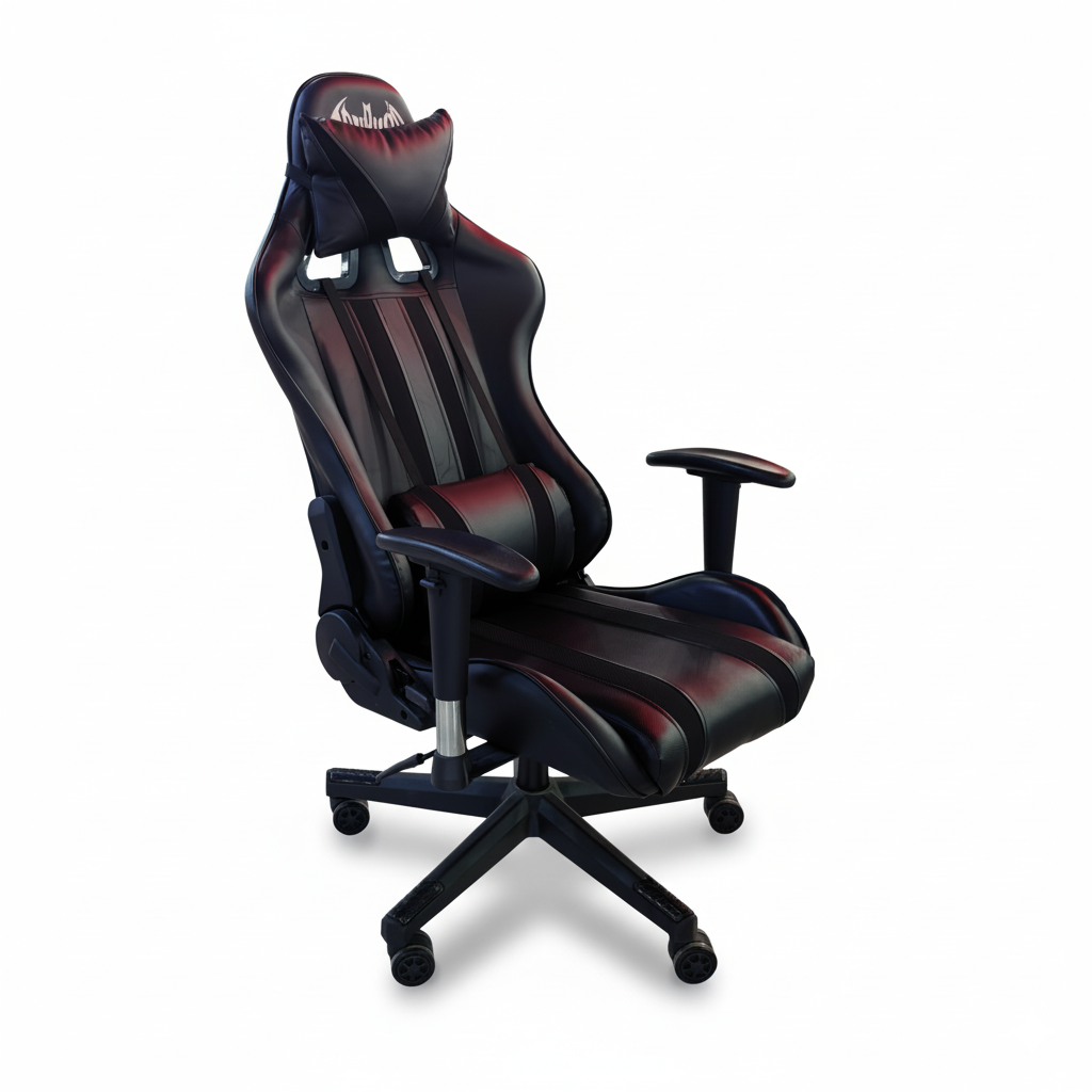 Gaming Chair Black Adjustable Height (1 Chair) LKG004GCYN | LEUKHOME