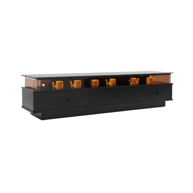 TV Stand Super Crystal Stone Baking Paint Wood Veneer LKL047TSAYG | LEUKHOME