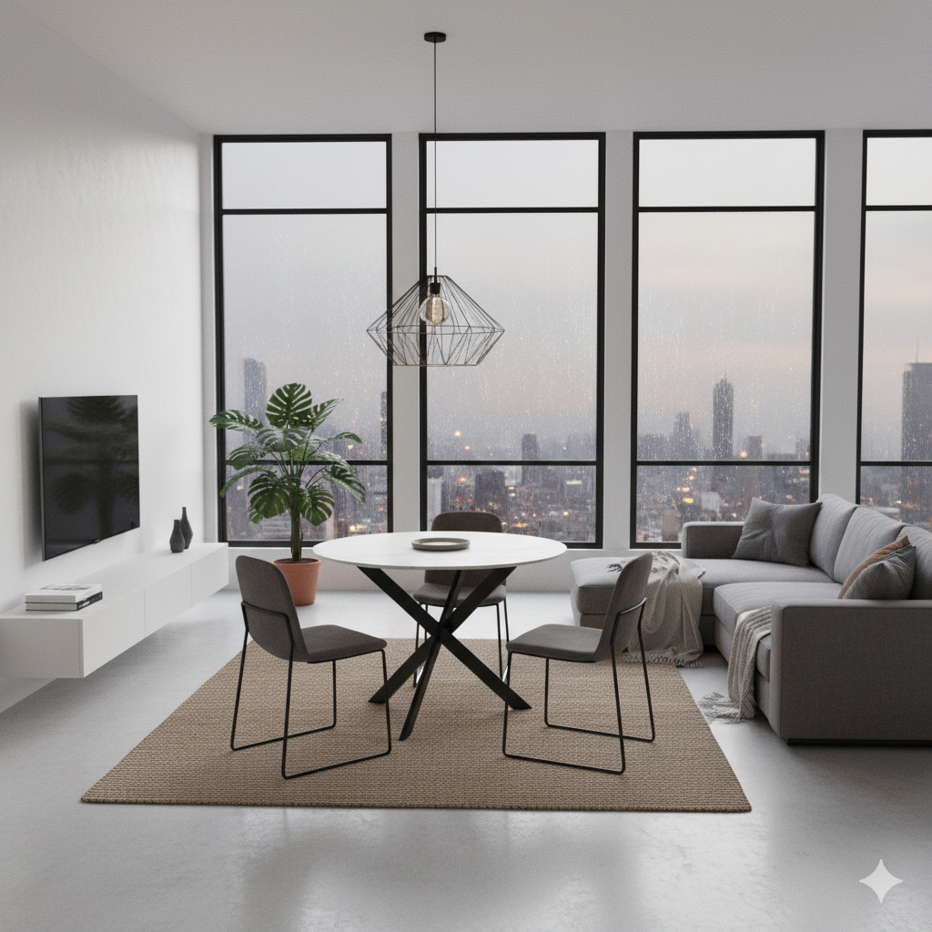 Round Dining Table LKD021DTAWS | FONDHOUSE