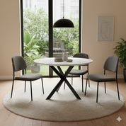 Round Dining Table LKD021DTAWS | FONDHOUSE