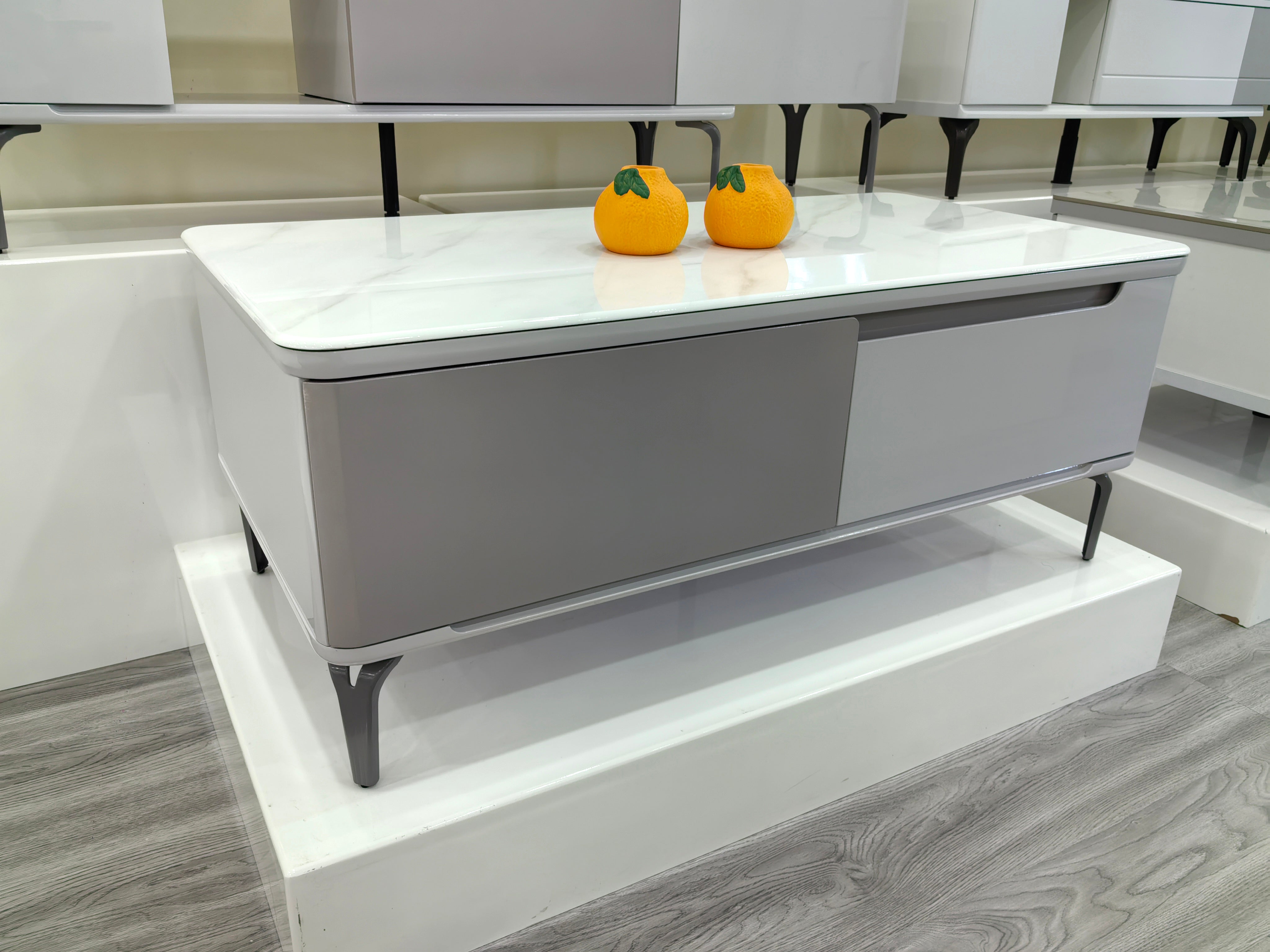 Coffee Table Artificial Stone Baking Paint LKL057CTJKN | LEUKHOME