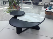 Coffee Table Artificial Stone Wood Veneer LKL025CTZZ | LEUKHOME