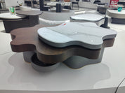 Coffee Table Artificial Stone Wood Veneer LKL028CTZZ | LEUKHOME