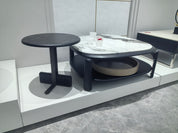 Coffee Table Artificial Stone Wood Veneer LKL072CTZZ | LEUKHOME