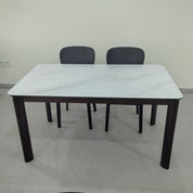 طاولة طعام من حجر البلوط الاصطناعي LKD013DTXYD | LEUKHOME