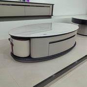 Coffee Table Artificial Stone Baking Paint Raised LKLM1520CTFH | LEUKHOME