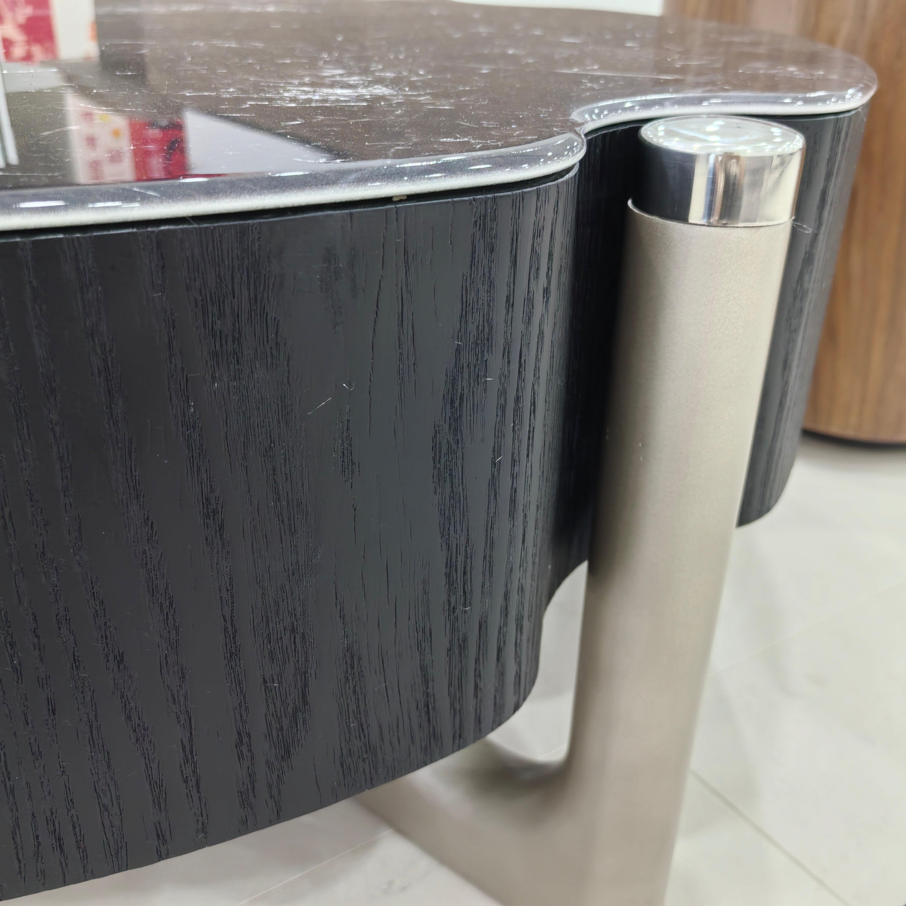 Coffee Table Artificial Stone Wood Veneer LKLM3333CTFH | LEUKHOME