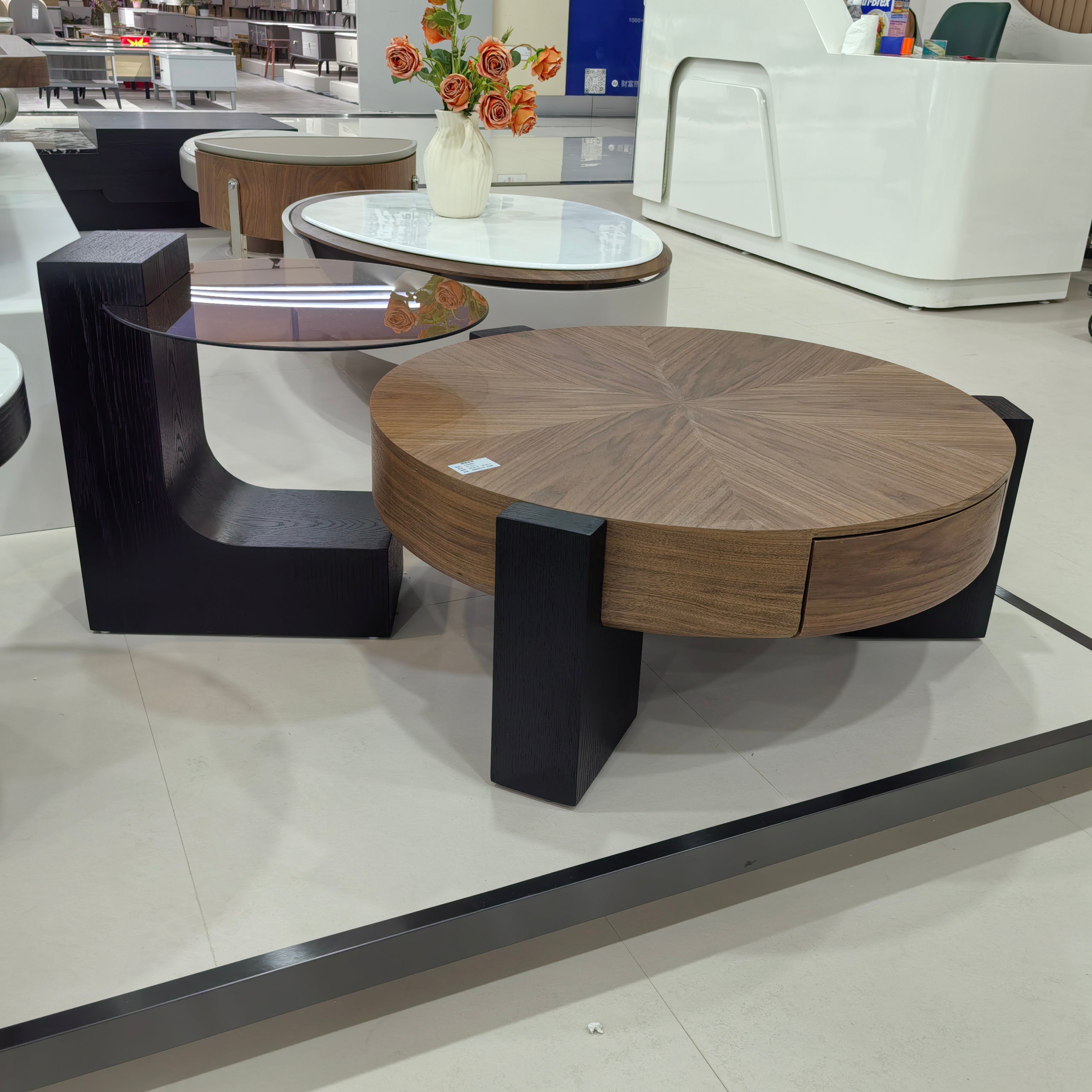 Coffee Table Wood Veneer LKLM2517CTFH | LEUKHOME