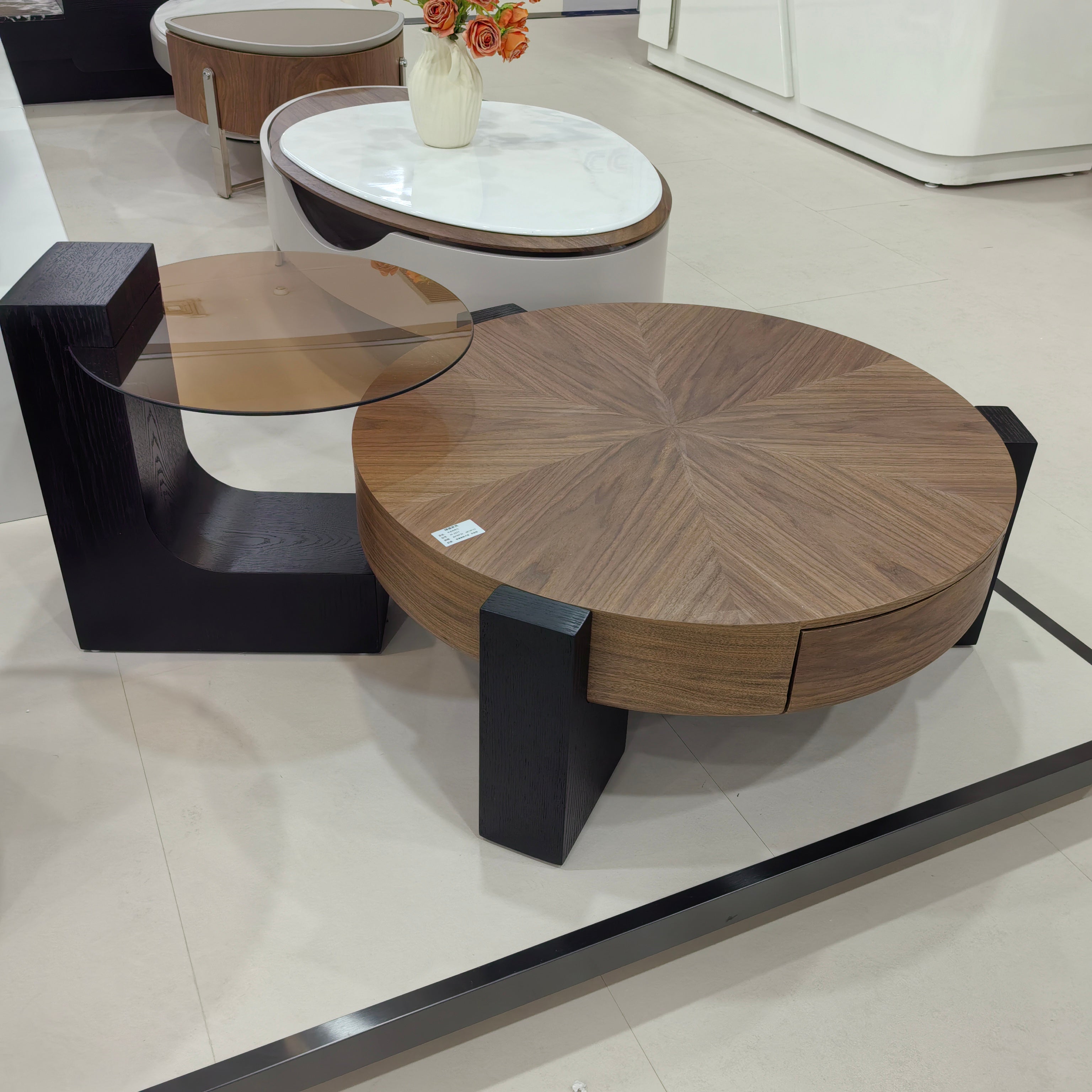Coffee Table Wood Veneer LKLM2517CTFH | LEUKHOME