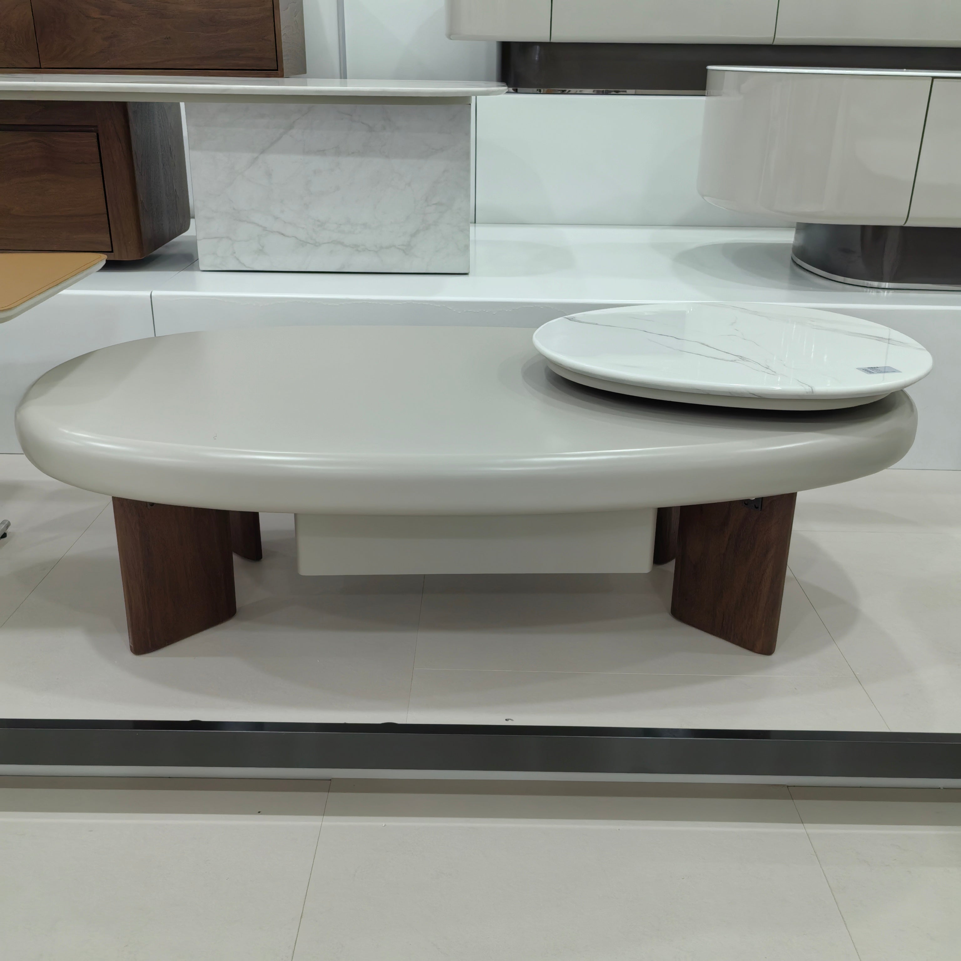 Coffee Table Marble Baking Paint LKLM1513CTFH | LEUKHOME