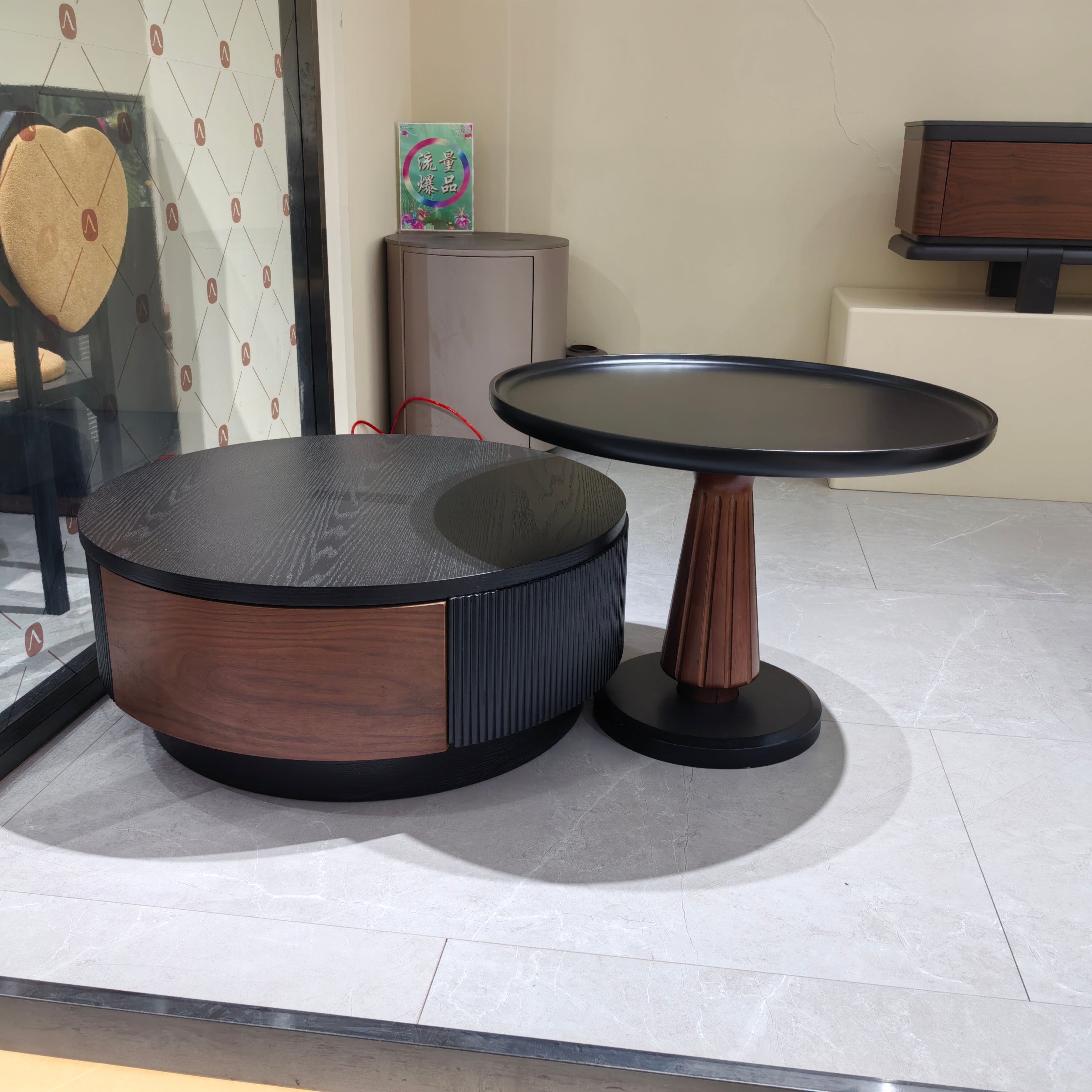 Coffee Table Baking Paint Wood Veneer LKL043CTAYG | LEUKHOME