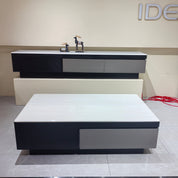 TV Stand Imitation Marble Baking Paint Wood Veneer LKL049TSAYG | LEUKHOME