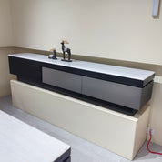 TV Stand Imitation Marble Baking Paint Wood Veneer LKL049TSAYG | LEUKHOME