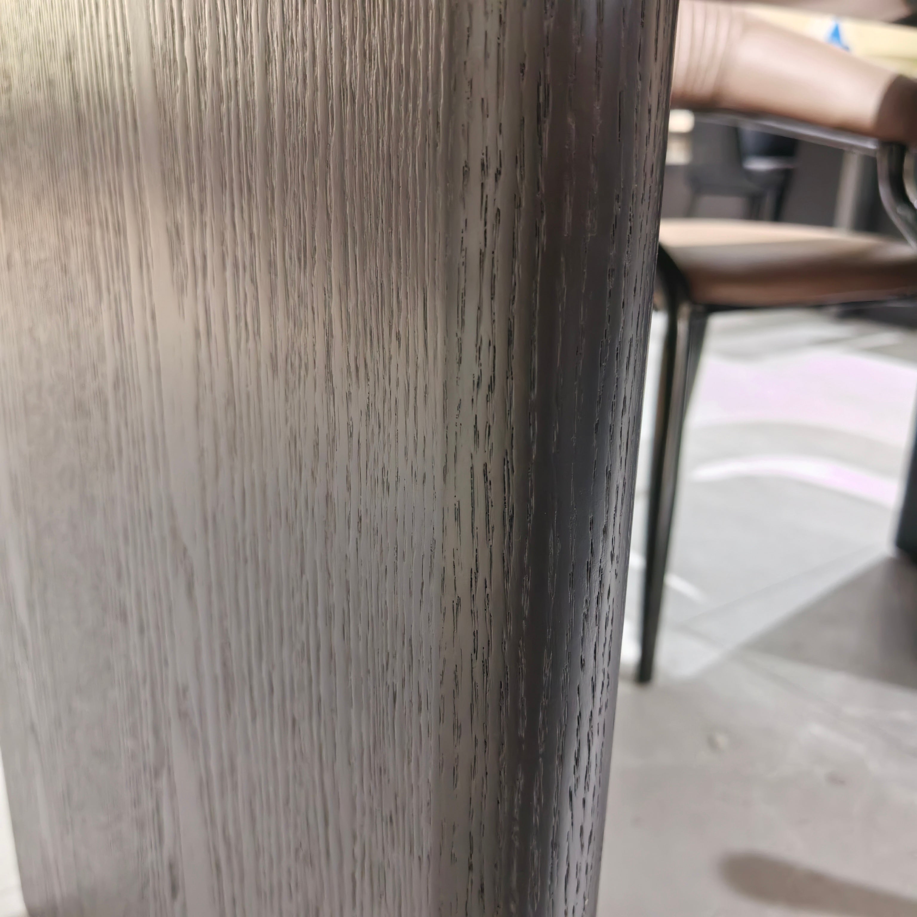 Dining Table Composite Sintered Stone Wood Veneer LKD036DTAYG | LEUKHOME