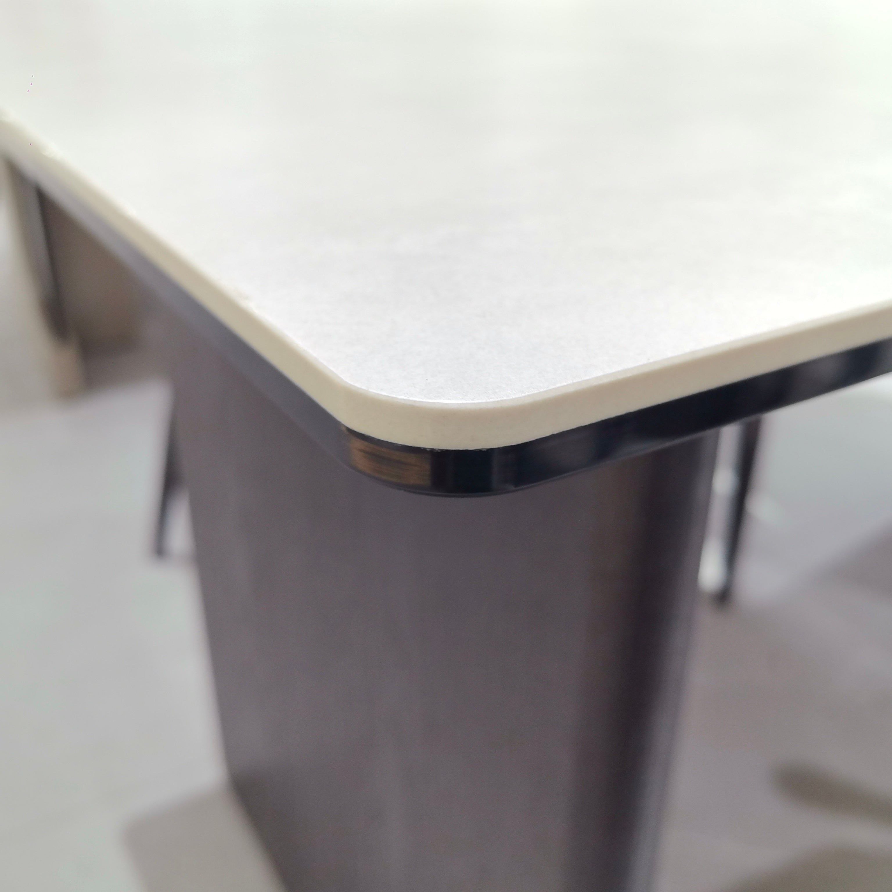 Dining Table Composite Sintered Stone Wood Veneer LKD036DTAYG | LEUKHOME