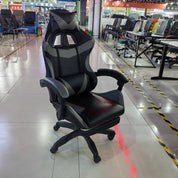Gaming Chair Grey Adjustable Height (1 Chair) LKG008GCYN | LEUKHOME