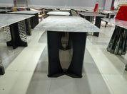 Dining Table Super Crystal Solid Wood Acrylic LKD095DTHX | LEUKHOME