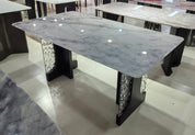 Dining Table Super Crystal Solid Wood Acrylic LKD096DTHX | LEUKHOME