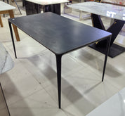 Dining Table Sintered Stone Carbon Steel LKD103DTHX | LEUKHOME