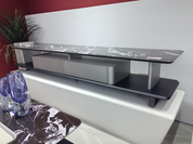 TV Stand Artificial Stone Saddle Leather Wood Veneer LKL018TSZZ | LEUKHOME