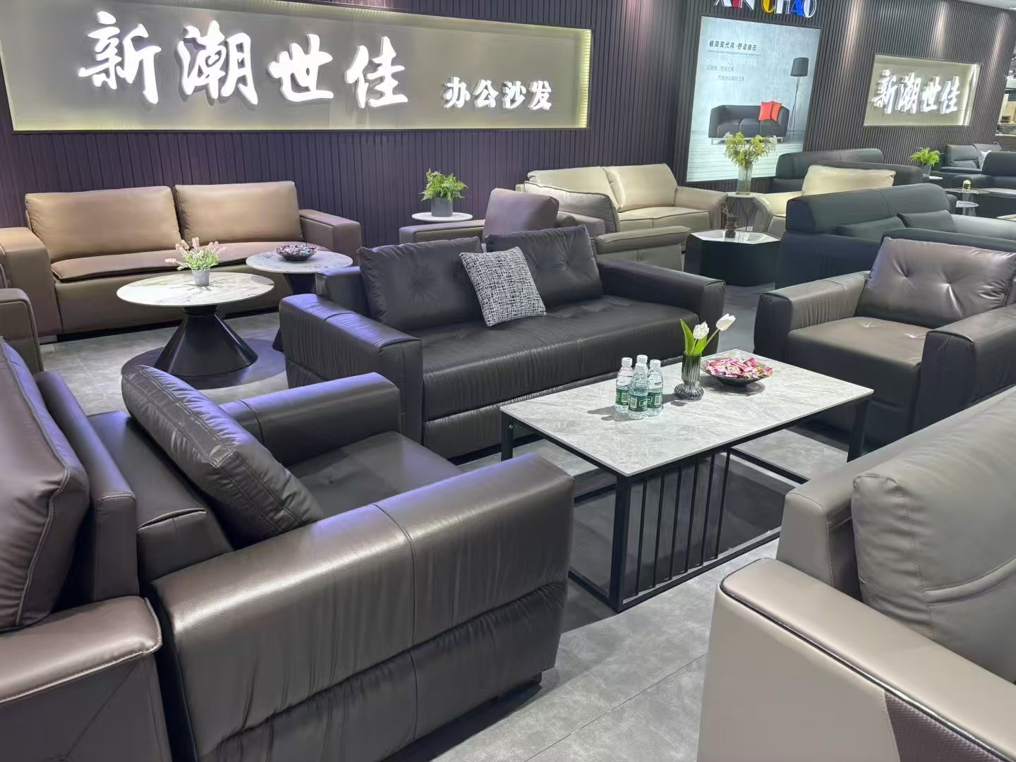 Sofa Set Eco Leather (3+1+1) LKL036SFXC | LEUKHOME