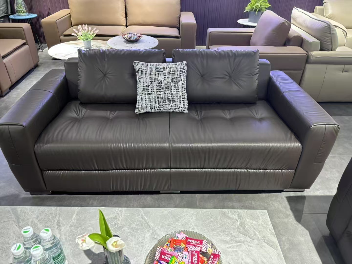 Sofa Set Eco Leather (3+1+1) LKL036SFXC | LEUKHOME
