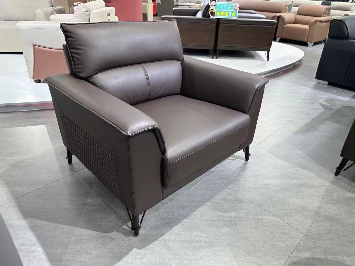 Sofa Set Eco Leather (3+1+1) LKL044SFXC | LEUKHOME