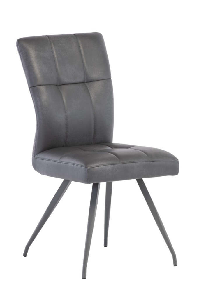 Dining Chair PU with Metal Black Powder Coating Lges HTC0293 | HOMETREE