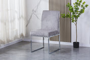 Chromed Dining Chair HTC812 | Fondhouse