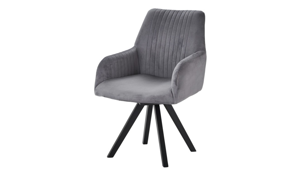 Dining Chair Velvet with Metal Black Powder Coating Legs HTC0247 | HOMETREE