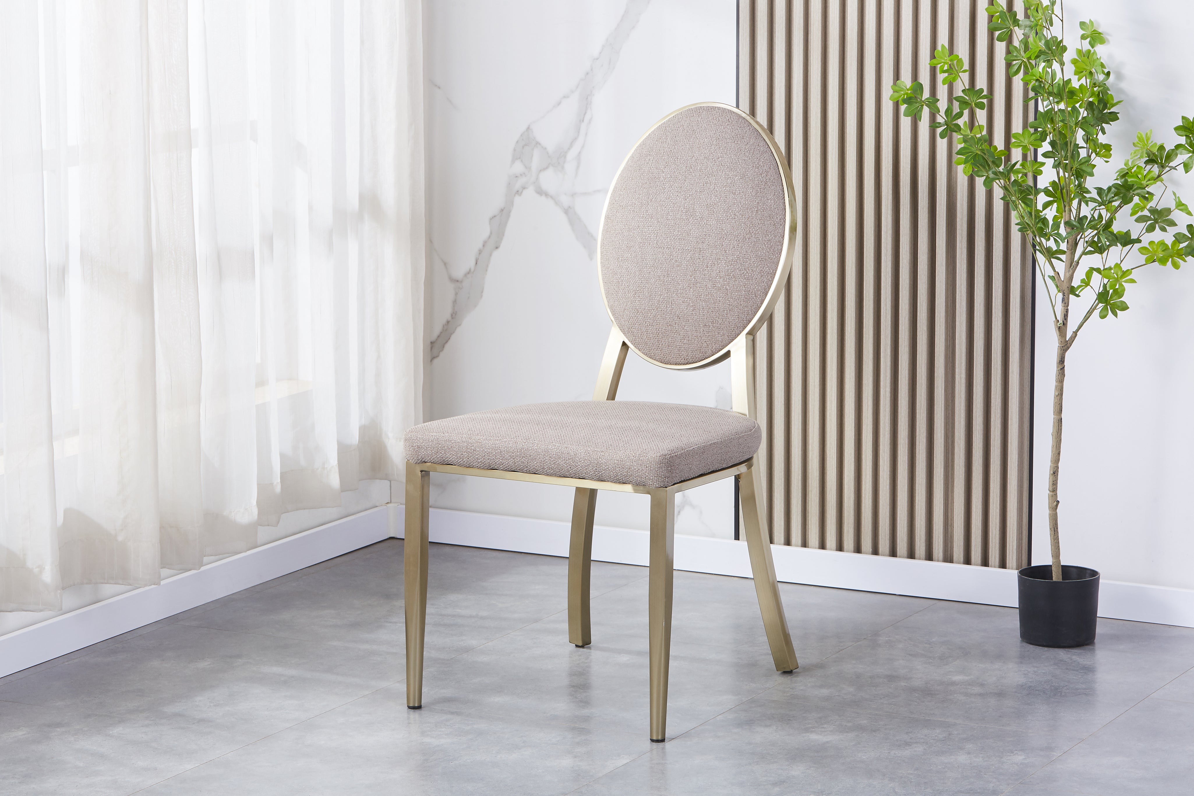 Stainless Steel Frame Dining Chair HTC806 | Fondhouse