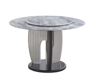 Dining Table Circle Glass T-1342 | FONDHOUSE