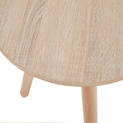 Side Table Wooden Round LKL067STAWS | LEUKHOME