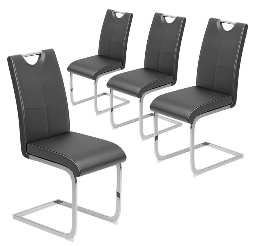 Grey PU Dining Chair LKD268DCAWS | FONDHOUSE