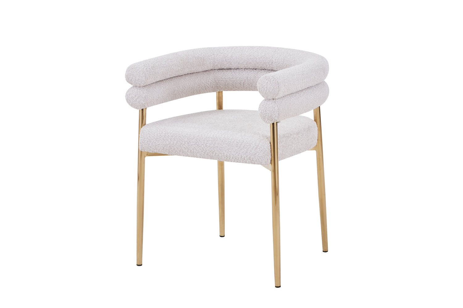 Gold Chromed Dining Chair HT04 | Fondhouse