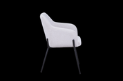 Dining Chair Fabric with Metal Black Powder Coating Legs HTC0626 | HOMETREE