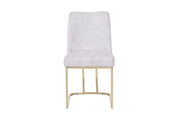 Gold Chromed Dining Chair HT08 | Fondhouse